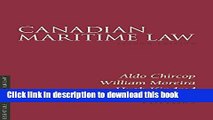 Ebook Canadian Maritime Law 2/E Full Download