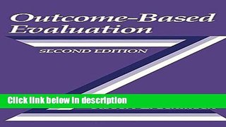 Ebook Outcome-Based Evaluation Free Online