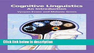 Ebook Cognitive Linguistics: An Introduction Free Online