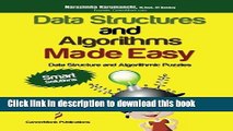 Books Data Structures and Algorithms Made Easy: Data Structure and Algorithmic Puzzles, Second