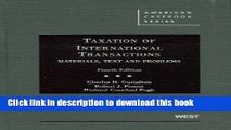 Books Taxation of International Transactions: Materials, Texts And Problems, 4th Full Online