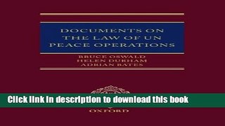 Ebook Documents on the Law of UN Peace Operations Full Online