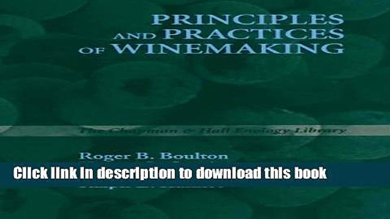 Books Principles and Practices of Winemaking Free Online