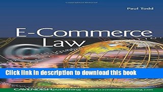 Ebook E-Commerce Law Full Online