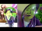 Special bulb art to thank Tamil Nadu CM Jayalalithaa