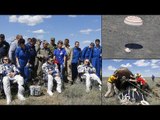 Astronauts return safely to earth