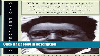 Ebook The Psychoanalytic Theory of Neurosis Free Online