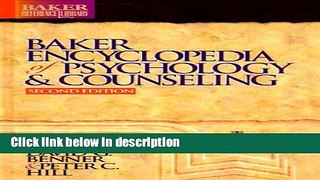 Books Baker Encyclopedia of Psychology and Counseling, (Baker Reference Library) Full Online