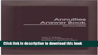 Books Annuities Answer Book Full Online