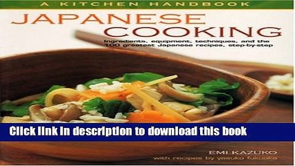 Ebook A Kitchen Handbook: Japanese Cooking Free Online