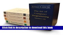 Ebook The Art of Computer Programming, Volumes 1-4A Boxed Set Free Online