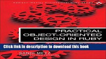 Ebook Practical Object-Oriented Design in Ruby: An Agile Primer (Addison-Wesley Professional Ruby)