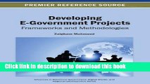Download  Developing E-Government Projects: Frameworks and Methodologies (Advances in Electronic