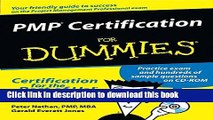 Books PMP Certification For Dummies Free Download