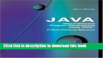 Books Object-Oriented Program Development Using Java: A: A Class Centered Approach (with CD-ROM)