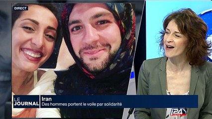 Iran : des hommes portent le voile en solidarité