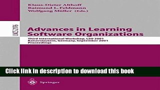 Books Advances in Learning Software Organizations: Third International Workshop, LSO 2001,