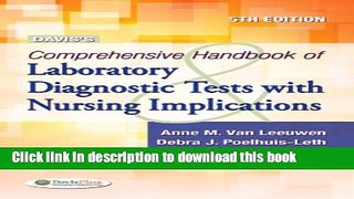 Ebook Davis s Comprehensive Handbook of Laboratory   Diagnostic Tests with Nursing Implications