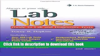 Ebook LabNotes: Guide to Lab   Diagnostic Tests Full Online