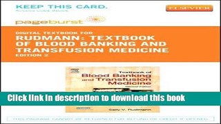 Ebook Textbook of Blood Banking and Transfusion Medicine - Elsevier eBook on VitalSource (Retail