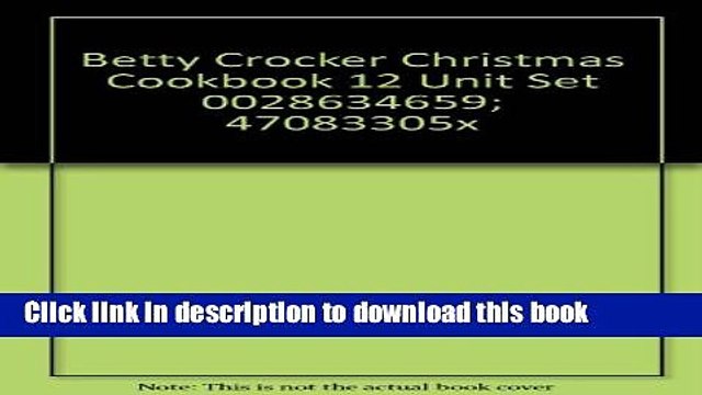 Books Betty Crocker Christmas Cookbook 12 Unit Set Full Online