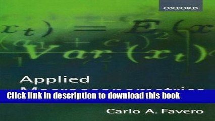 [Read PDF] Applied Macroeconometrics Ebook Free