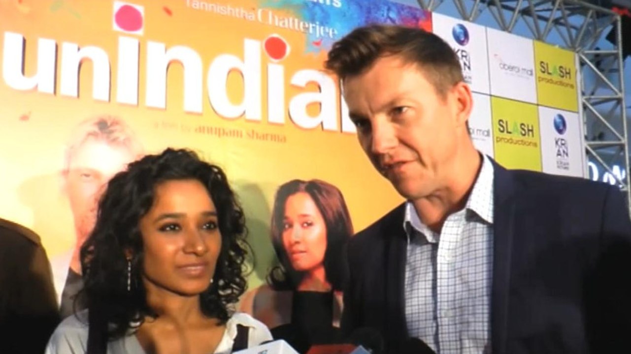 Brett Lee Promotes His Film 'Unindian'