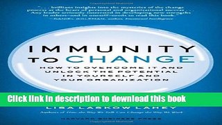 Ebook Immunity to Change: How to Overcome It and Unlock the Potential in Yourself and Your