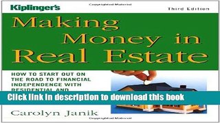 [Read PDF] Making Money in Real Estate: How to Start Out on the Road to Financial Independence