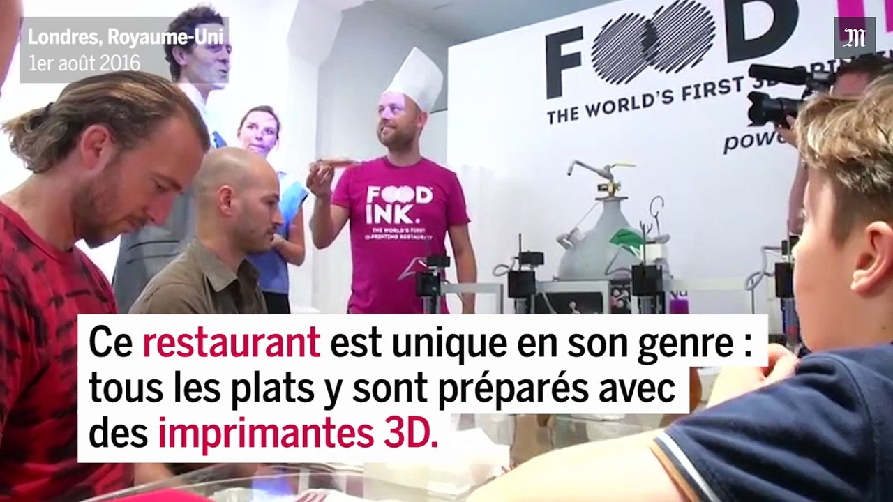 Le premier restaurant consacré à la cuisine en impression 3D ouvre à Londres