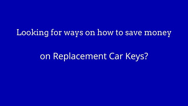 Lakewood, OH Laser Car Key Cutting