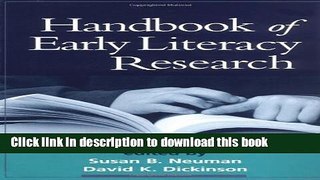 Read Handbook of Early Literacy Research, Volume 1 Ebook Free