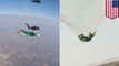 Skydive without parachute: Luke Aikins jumps 25,000 feet from plane without chute - TomoNews