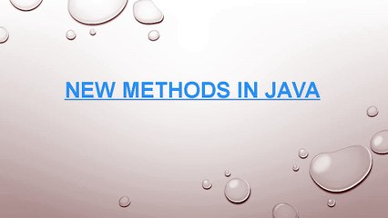 Using 7 New methods in Java Strategies Like The Pros
