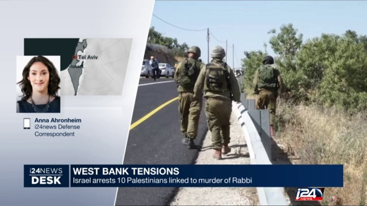 Israel arrests 10 Palestinians linked to murder of Rabbi