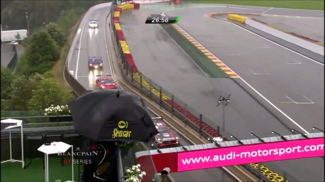 24h de Spa- pluie et crashs à 30 minutes de l'arrivée