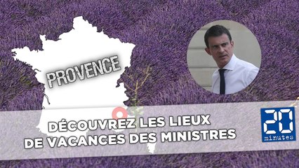 Découvrez les lieux de vacances des ministres