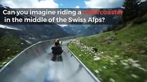 Svizzera: lo scivolo tra le Alpi che porta fino a valle. La vista è meravigliosa!