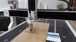 APEXTECH 1224 CNC Router on MDF board carving