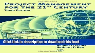 Books Project Management for the 21st Century Free Online