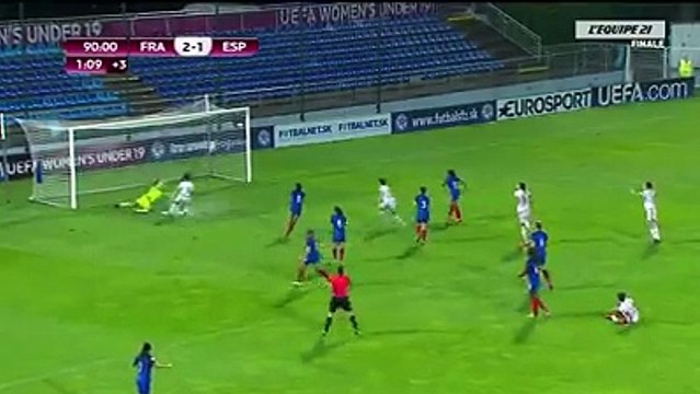 Le raté incroyable de l'Espagnole Garcia, à la dernière minute du finale Euro U19
