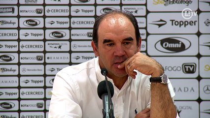 Ricardo Gomes enaltece atuação do Botafogo e diz que time terá que lutar até o fim