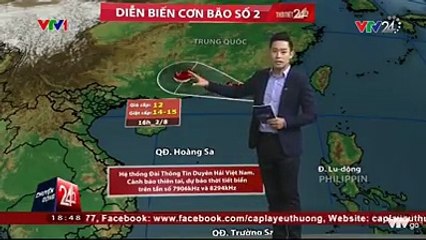Câp nhật những diễn biến mới nhất về diễn biến cơn bão số 2