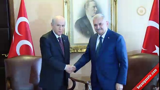 Binali Yıldırım ve Devlet Bahçeli görüşmesi başladı