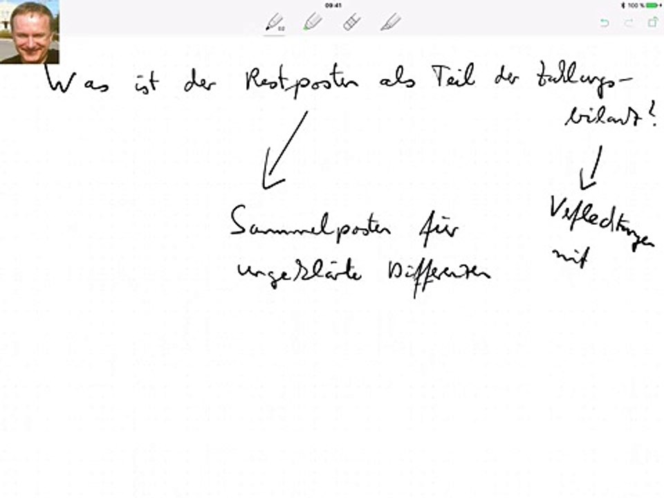 Was ist der Restposten in der Zahlungsbilanz?