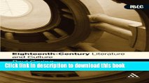 [Read PDF] Eighteenth-Century Literature and Culture (Introductions to British Literature and