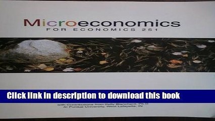[Read PDF] Microeconomics For Economics 251 - Purdue University Ebook Online