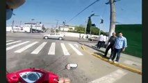 Accidente de motociclista ocasionado por 1 segundo de distracción