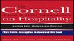 Books The Cornell School of Hotel Administration on Hospitality: Cutting Edge Thinking and