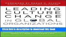 Ebook Leading Culture Change in Global Organizations: Aligning Culture and Strategy (J-B US